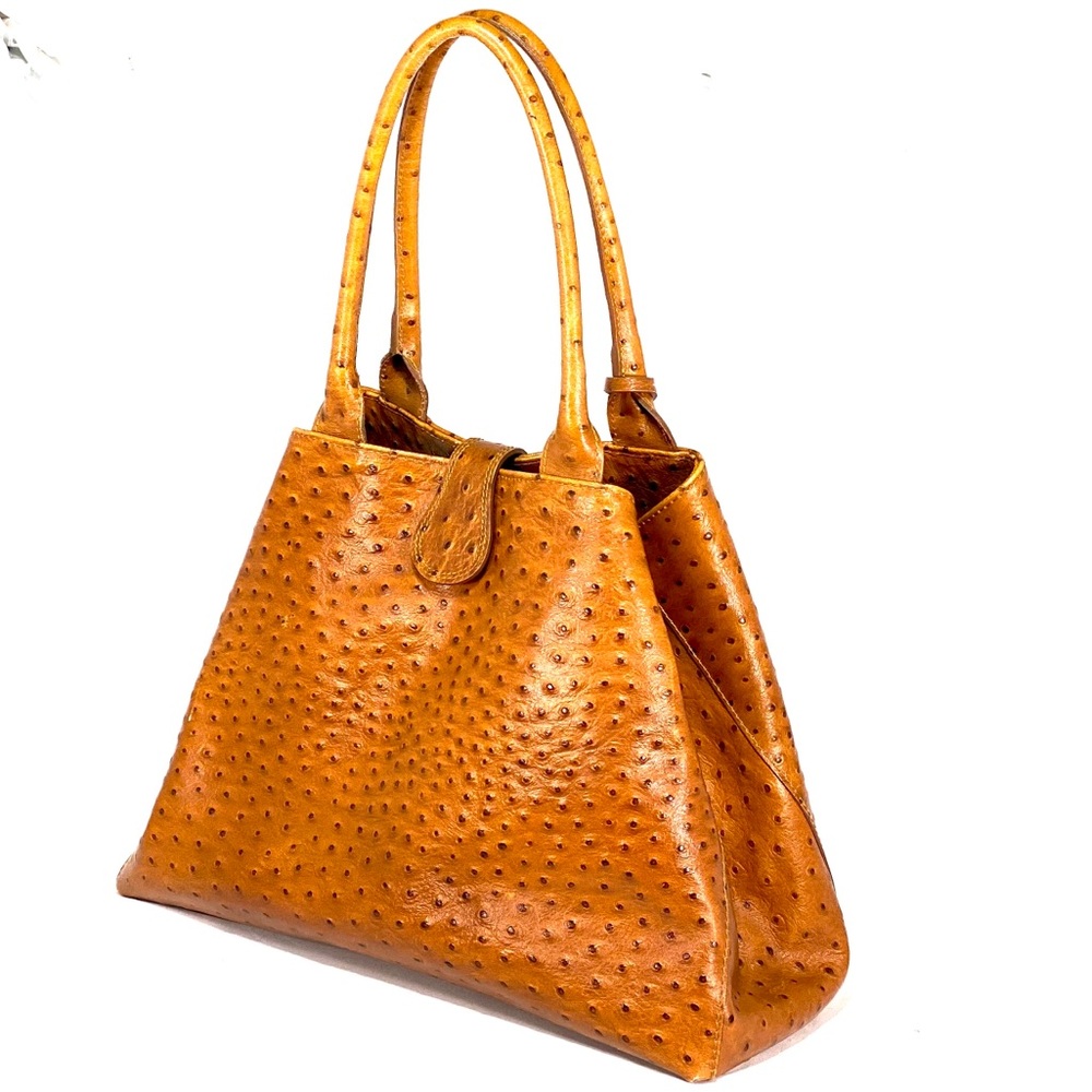 OSTRICH- Made in Italy/ Genuine leather tote
